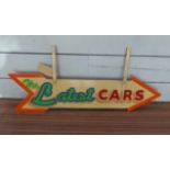 FAIRGROUND DODGEM CAR SIGNAGE, vintage 1970's, hand painted,