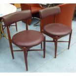 G PLAN DINING CHAIRS, a set of six, by Kofod Larsen, 77cm H.