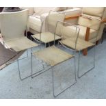 ATTRIBUTED TO GIANDOMENICO BELOTTI SPAGHETTI STYLE CHAIRS, a set of four,