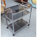 HOWARD MILLER STYLE COCKTAIL TROLLEY, 72cm H.