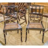 SIDE CHAIRS, a pair,