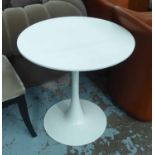 AFTER EERO SAARINEN SIDE TABLE, 70cm diam x 72cm H.