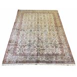 KASHMIR SILK RUG, 215cm x 153cm,