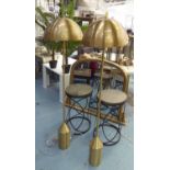 VICO MAGISTRETTI STYLE FLOOR LAMPS, a pair, 155cm H.