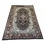 KASHMIR SILK RUG, 192cm x 121cm,