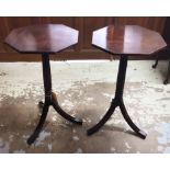 SIDE TABLES, a pair, 19th century and later mahogany,