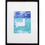 DAME ELISABETH FRINK 'Gull', print, from Wild Animals series, 60cm xc 45cm, framed and glazed.