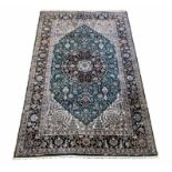 FINE HEREKE DESIGN SILK RUG, 152cm x 94cm.