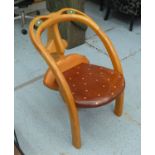 ALAN SIEGLE TONGUE CHAIR, circa 1980s, maple, signed under seat, 80cm H.