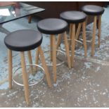 CARL HANSEN & SON CH56 STOOLS, a set of four, by Hans Wegner, retails in excess of £2500, 67cm H.