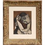 PABLO PICASSO 'Femme Se Coiffant', 1975, Mourlot, limited edition 575 Ref: san Lazzaro, 32cm x 25cm,