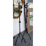 WILLIAM YEOWARD CARA FLOOR LAMPS, bronze finish, 141cm H.