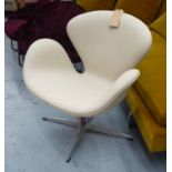 FRITZ HANSEN SWAN CHAIR BY ARNE JACOBSEN, 75cm H.