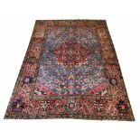 ANTIQUE PERSIAN FEREGHAN RUG, 210cm x 147cm,