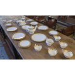 PART DINNER SERVICE, English Fine Bone China Wedgwood, Ascot, eight place,