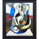MAXIMILLIAN HEMBROW 'Homage to Picasso', oil on canvas, signed and titled verso, 98cm x 73cm,