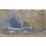 CHARLES PEARS RI ROI RSMA (1873-1958) 'Liner in Choppy Waters', 1913, signed and dated lower right,