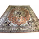 PERSIAN HERIZ CARPET, 381cm x 291cm,