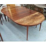 GUSTAV BAHUS STYLE DINING TABLE, with two leaves, 210cm x 120cm x 74cm.