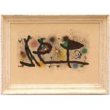 JOAN MIRO 'Sculpture', 1974, lithograph, signed in the plate, 50cm x 70cm, framed and glazed.
