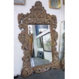 WALL MIRROR, of substantial proportions,