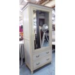 CABINET, from Graham & Green, with a mirrored door over two drawers, 90cm W x 190cm H x 60cm D,