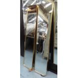 DRESSING MIRRORS, a pair, mid 20th century French style, each 30cm W x 150cm H.