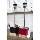 BEST & LLOYD SLOANE TABLE LAMPS, a set of two, 39cm H.