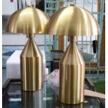 AFTER VICO MAGISTRETTI ATOLLO STYLE TABLE LAMPS, a pair, 47cm H.