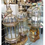 ORANGERY LANTERNS, a set of four, French style, 70cm H.