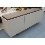 SIDEBOARD, contemporary, with three doors, 180cm W x 50cm D x 80cm H.