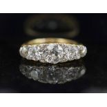 A FINE ANTIQUE DIAMOND RING, circa 1890,