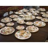 ROYAL CROWN DERBY 'OLDE AVESBURY' PATTERN DINNER SERVICE, approx 50 peices.