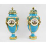 MINTON VASES, a pair,