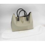 CHLOE BAYLEE BICOLOUR TOTE BAG, pale gold tone hardware and tonal top stitching, two top handles,