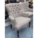 ARMCHAIRS, a pair, in the English Country House style.