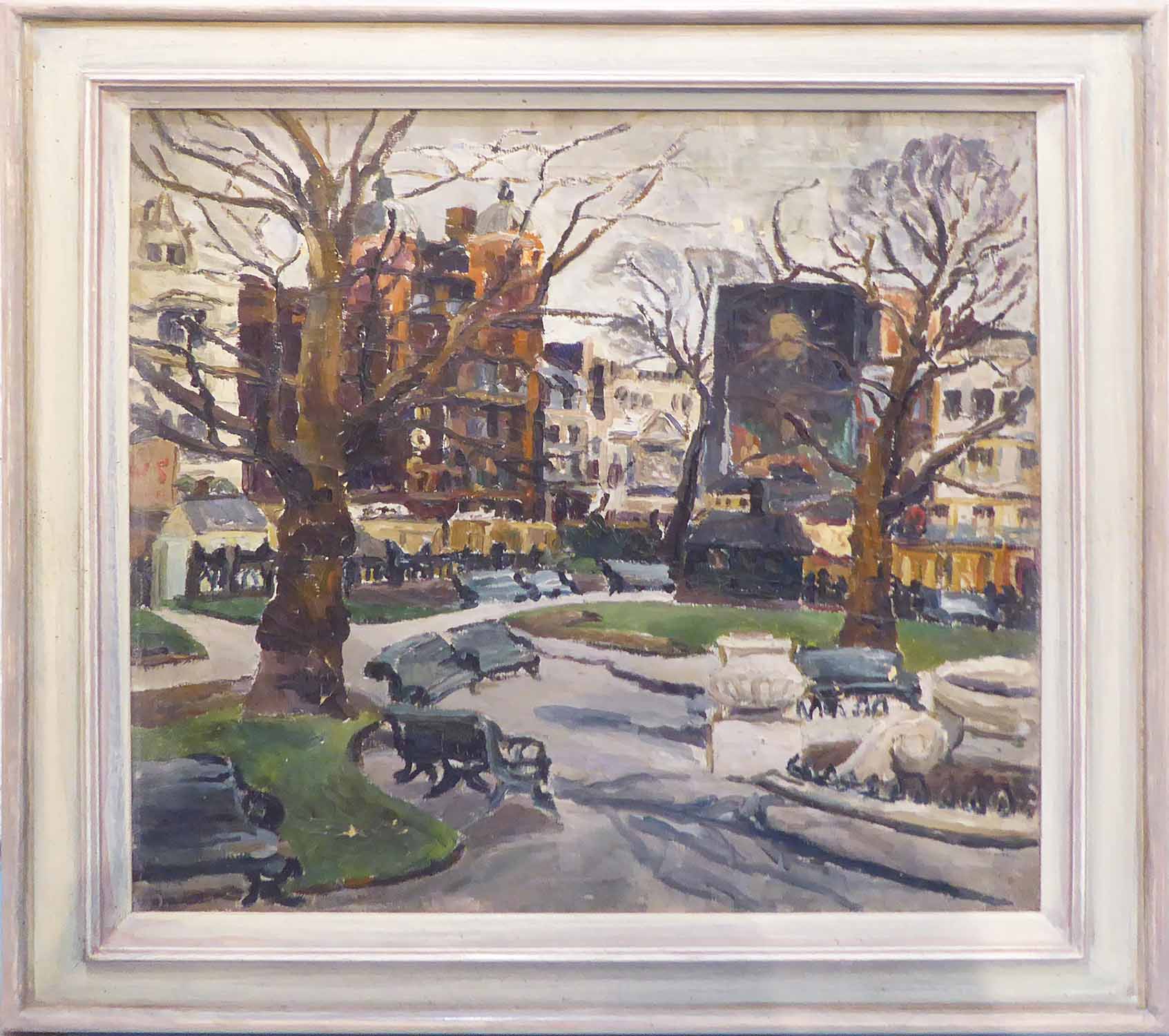 DENISE BROADLEY (British 1913-2007) 'Leicester Square', 1933, oil on canvas,