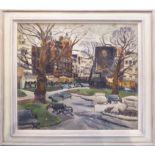 DENISE BROADLEY (British 1913-2007) 'Leicester Square', 1933, oil on canvas,