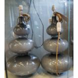 WILLIAM YEOWARD ARAGOA TABLE LAMPS, a pair, 60cm H.