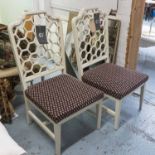 JUSTIN VAN BREDA PRINCESS CHAIRS, a pair, 110cm H.