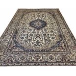 FINE PART SILK NAIN CARPET, 342cm x 244cm,