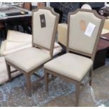 JUSTIN VAN BREDA EDWARD CHAIRS, a pair, 110cm H.