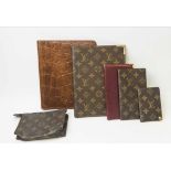 LOUIS VUITTON DOCUMENT HOLDER, 17cm x 23cm plus another 9cm x 16cm, purse 14cm x 11cm,