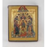 RUSSIAN ICON, 19th century, 32cm x 26.5cm.