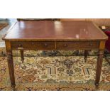 LIBRARY TABLE, in the manner of Gillows, George IV mahogany circa 1825,
