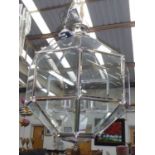 HALL LANTERN, in a Versailles inspired style, approx. 64cm W x 90cm H x 103cm drop.
