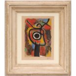 JOAN MIRO 'Personnage', stamped signature pochoir in colours, 1960, Euroart numbered edition 2000,