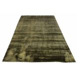 THE RUG COMPANY CARPET, 272cm x 184cm, silk noir field.