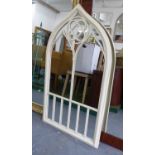 ORANGERY MIRRORS, a pair, French provincial style gilt finish, 120cm x 65cm.
