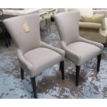 DINING CHAIRS, a set of six, 1960's French style, 96cm H.